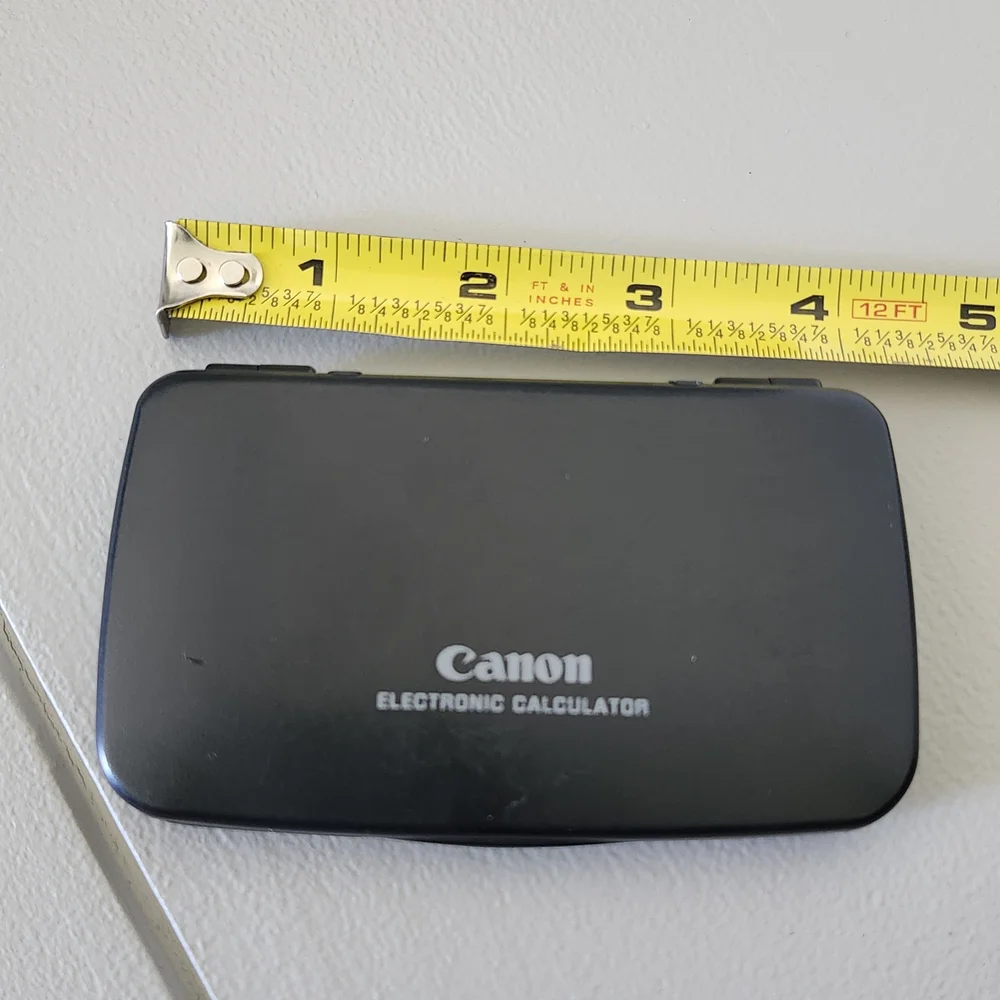 Canon LS-555H Solar & Battery Compact Folding Calculator - Black